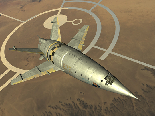 Retro Space Rocket Above Martian Canals by Paul Lloyd